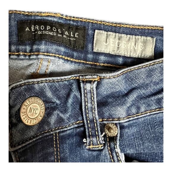 Aeropostale Womens Jeggings Jeans sz 4 Basic Casual Comfy - Picture 3 of 6